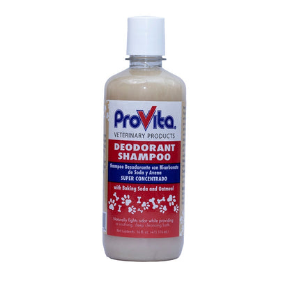 Bottle of deodorant shampoo with baking soda and oatmeal super concentrater