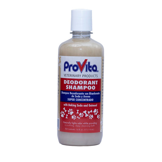 Bottle of deodorant shampoo with baking soda and oatmeal super concentrater