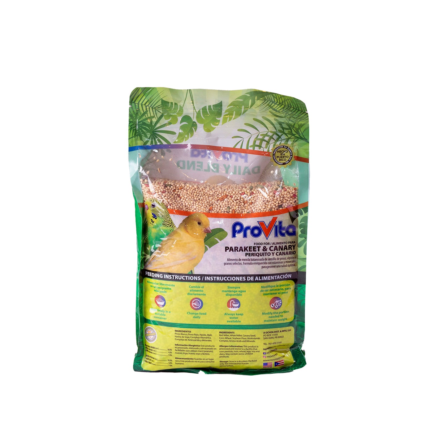 Provita Daily Blend Seed Parakeet and Canary, 2 lb. bag